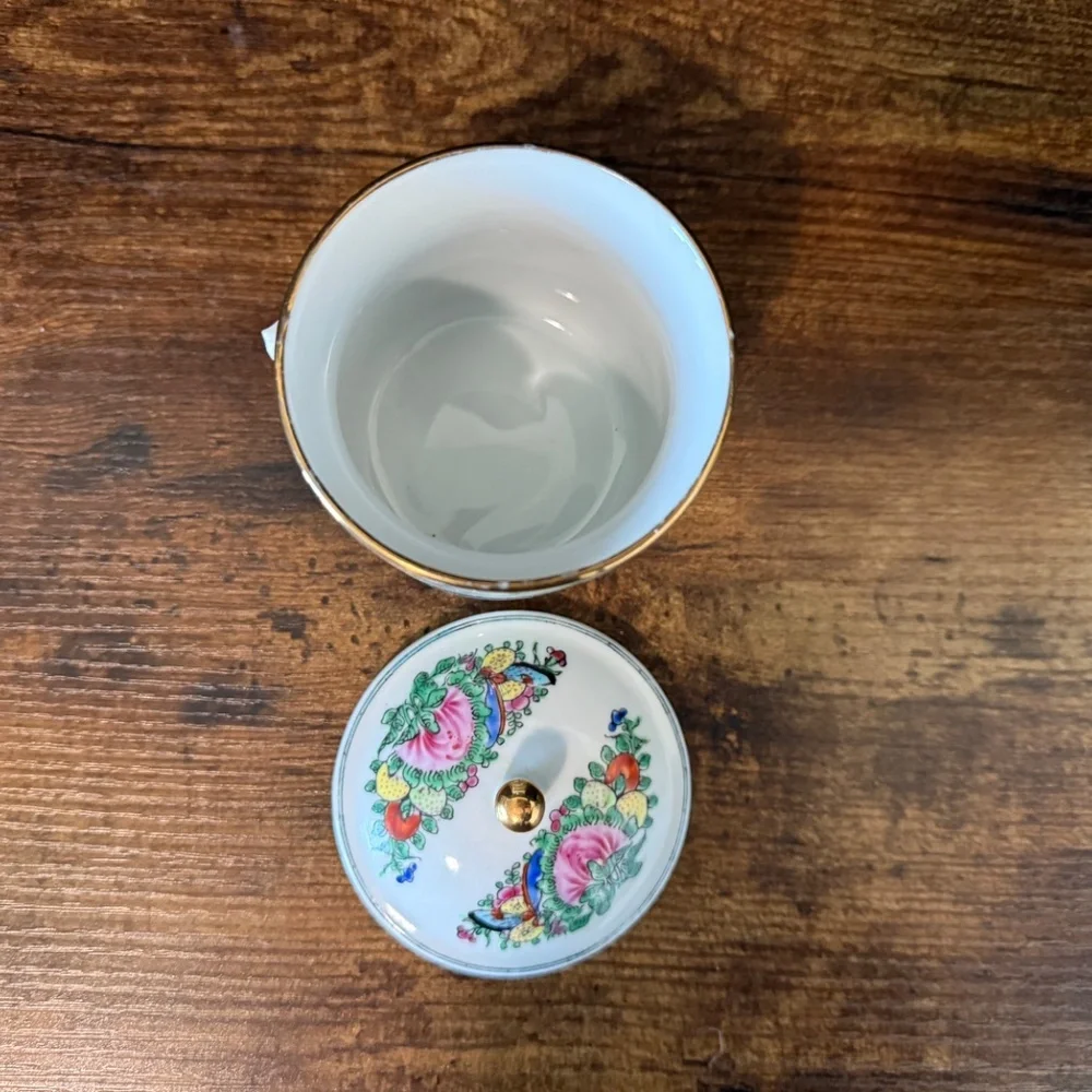 Hand Painted Asian Tea Cups (Set of 2)